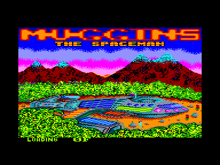 screenshot of the Amstrad CPC game Muggins the spaceman by GameBase CPC