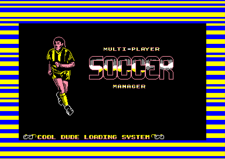 screenshot of the Amstrad CPC game Multi-player soccer manager