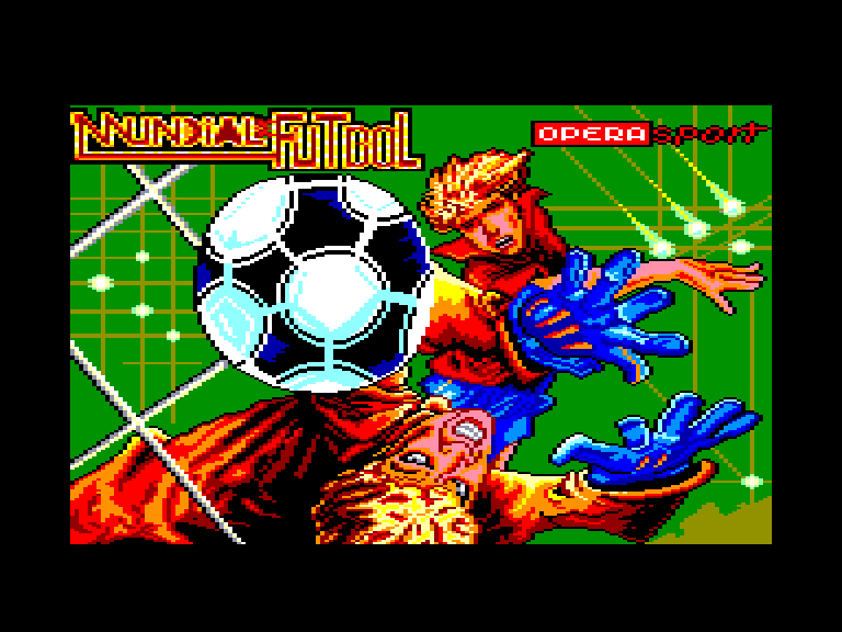 screenshot of the Amstrad CPC game Mundial de futbol by GameBase CPC