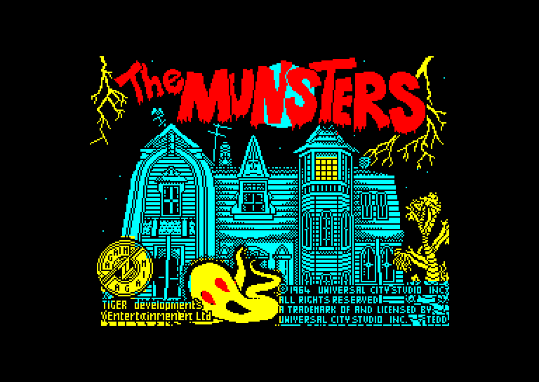 screenshot of the Amstrad CPC game Munsters (the) by GameBase CPC