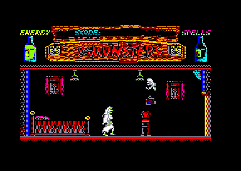 screenshot of the Amstrad CPC game Munsters (the) by GameBase CPC