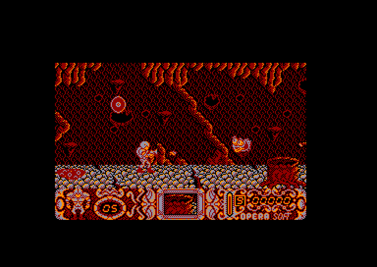 screenshot of the Amstrad CPC game Mutan Zone by GameBase CPC