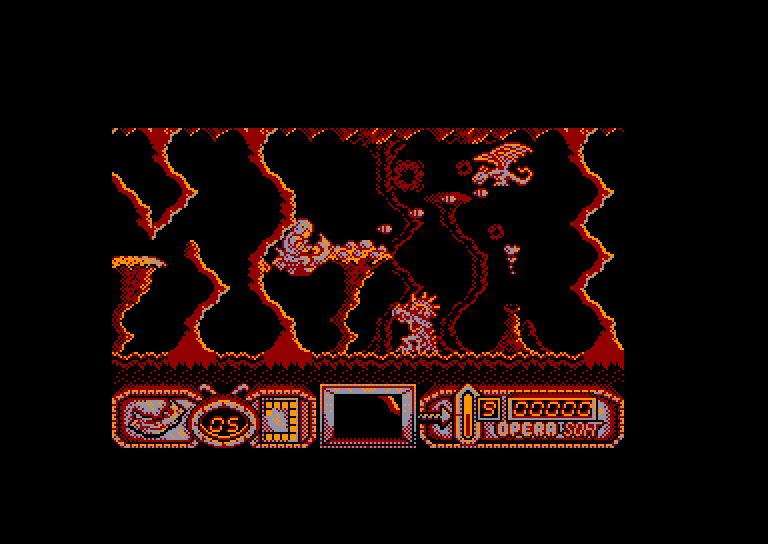 screenshot of the Amstrad CPC game Mutan Zone by GameBase CPC