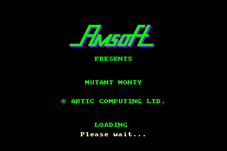 screenshot of the Amstrad CPC game Mutant Monty by GameBase CPC