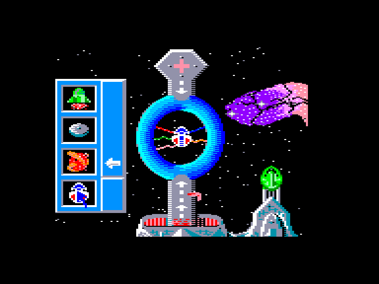 screenshot of the Amstrad CPC game Mutants by GameBase CPC