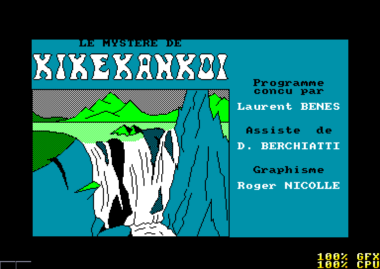 screenshot of the Amstrad CPC game Mystere de Kikekankoi (le) by GameBase CPC