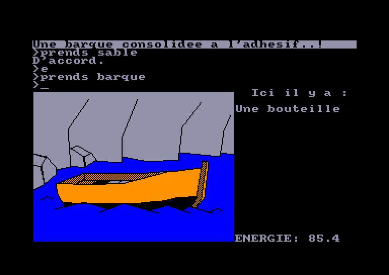 screenshot of the Amstrad CPC game Mystere de Kikekankoi (le) by GameBase CPC