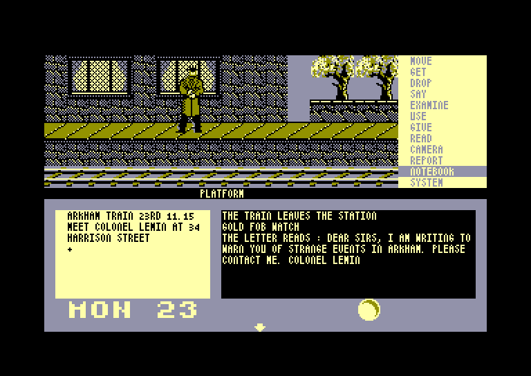 screenshot of the Amstrad CPC game Mystery of arkham manor (the) by GameBase CPC
