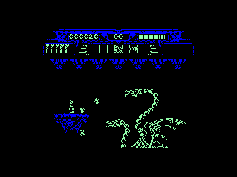 screenshot of the Amstrad CPC game Myth - History in the Making by GameBase CPC