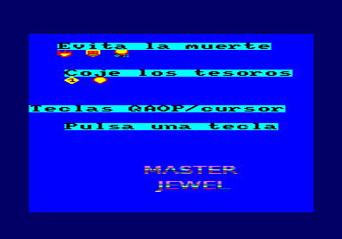screenshot of the Amstrad CPC game Master Jewel by GameBase CPC