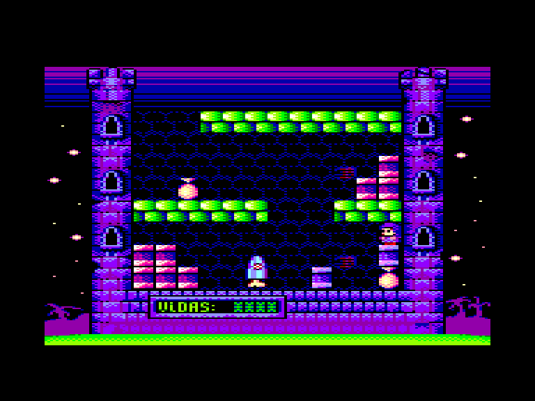 screenshot of the Amstrad CPC game Nanako in Classic Japanese Monster Castle  by GameBase CPC