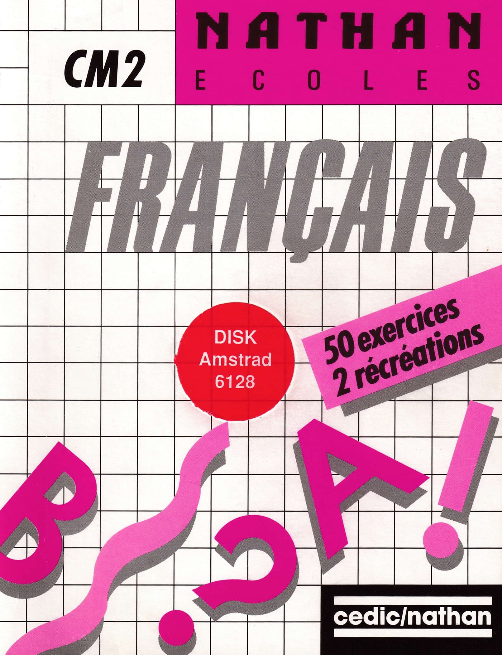 cover of the Amstrad CPC game Nathan Ecoles Francais CM2  by GameBase CPC