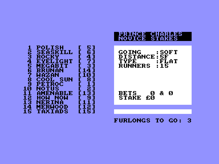 screenshot of the Amstrad CPC game Bowling / amstrad international bowling by GameBase CPC