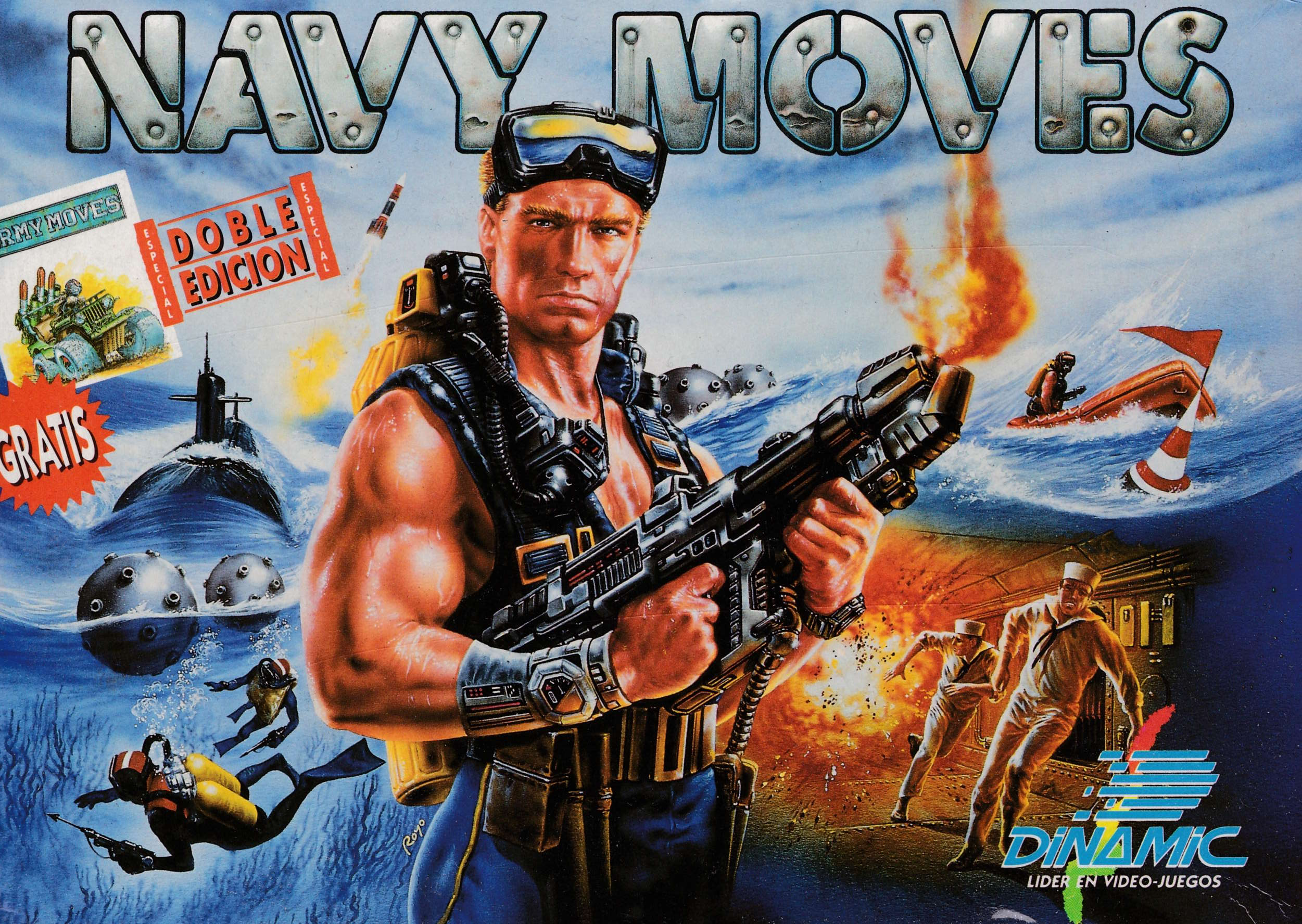 screenshot of the Amstrad CPC game Navy moves by GameBase CPC