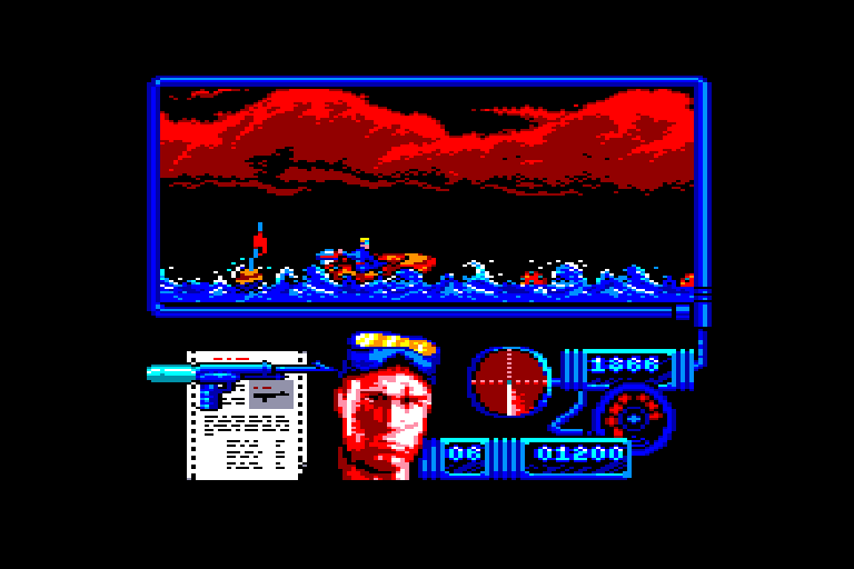 screenshot of the Amstrad CPC game Navy Moves by GameBase CPC