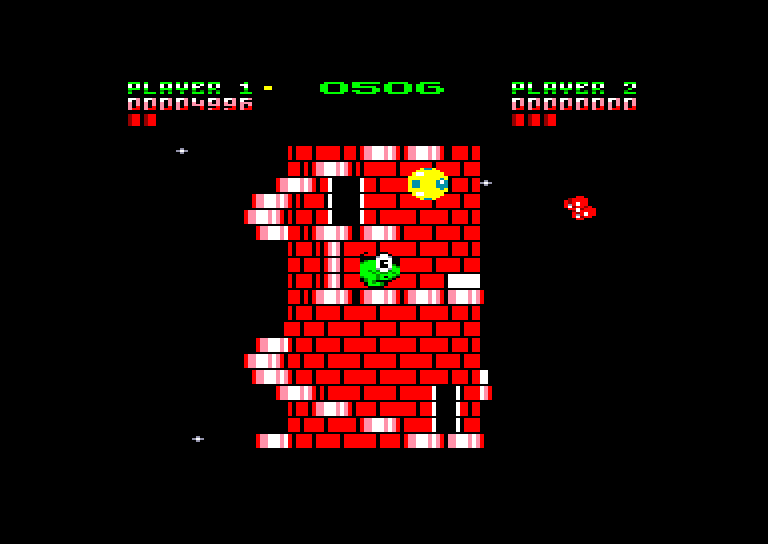 screenshot of the Amstrad CPC game Nebulus by GameBase CPC