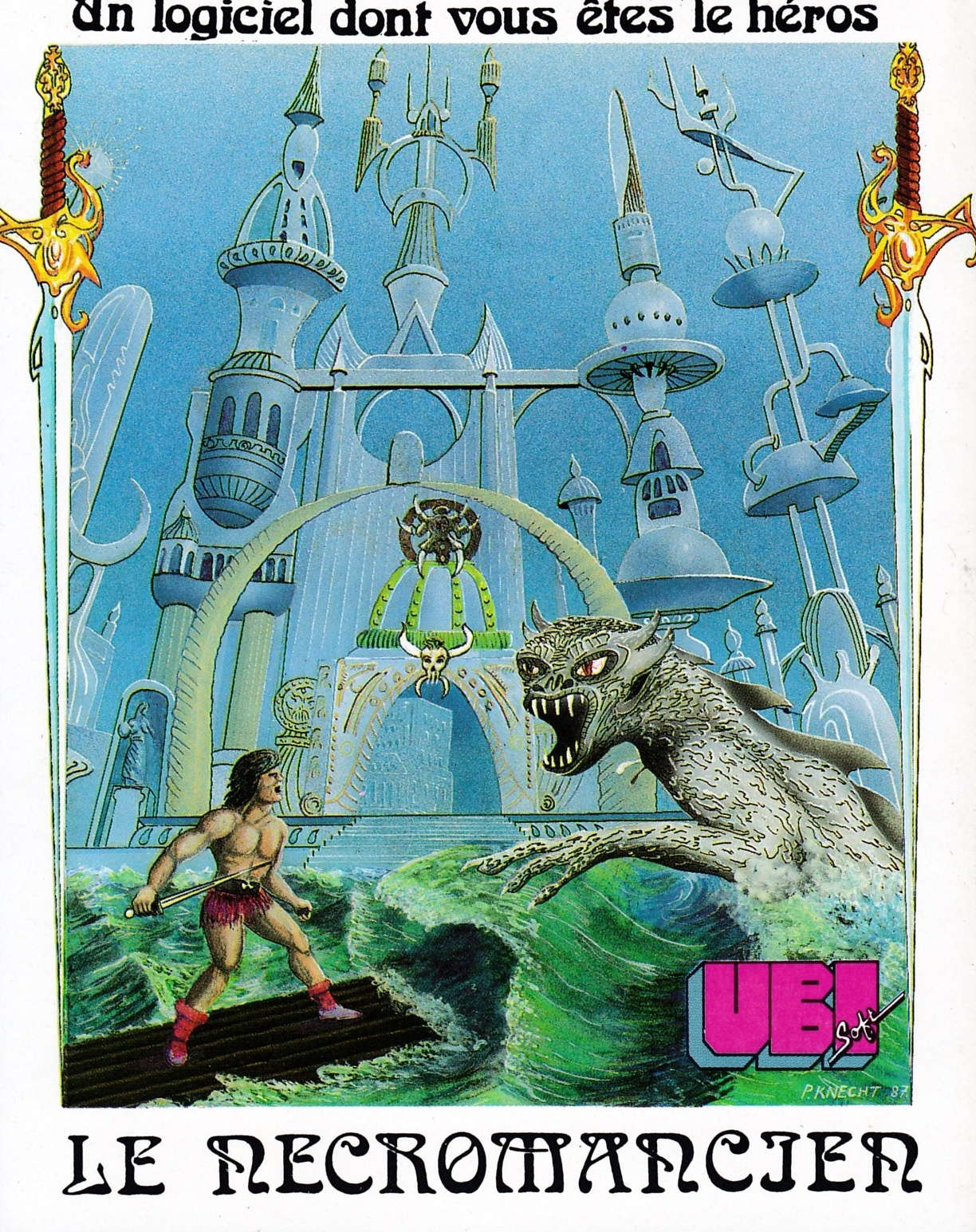 screenshot of the Amstrad CPC game Necromancien (le) by GameBase CPC