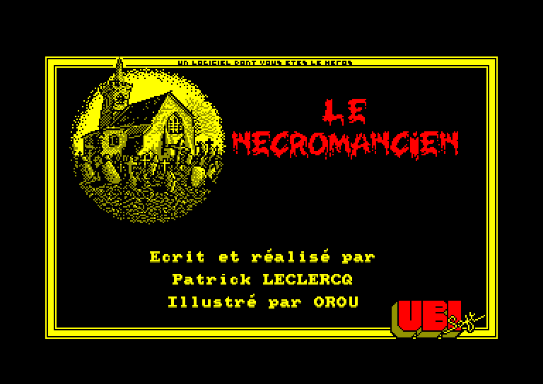 screenshot of the Amstrad CPC game Necromancien (le) by GameBase CPC