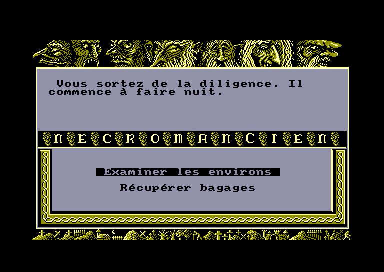 screenshot of the Amstrad CPC game Necromancien (le) by GameBase CPC