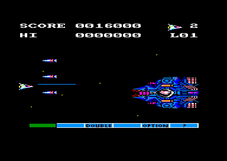 screenshot of the Amstrad CPC game Nemesis by GameBase CPC