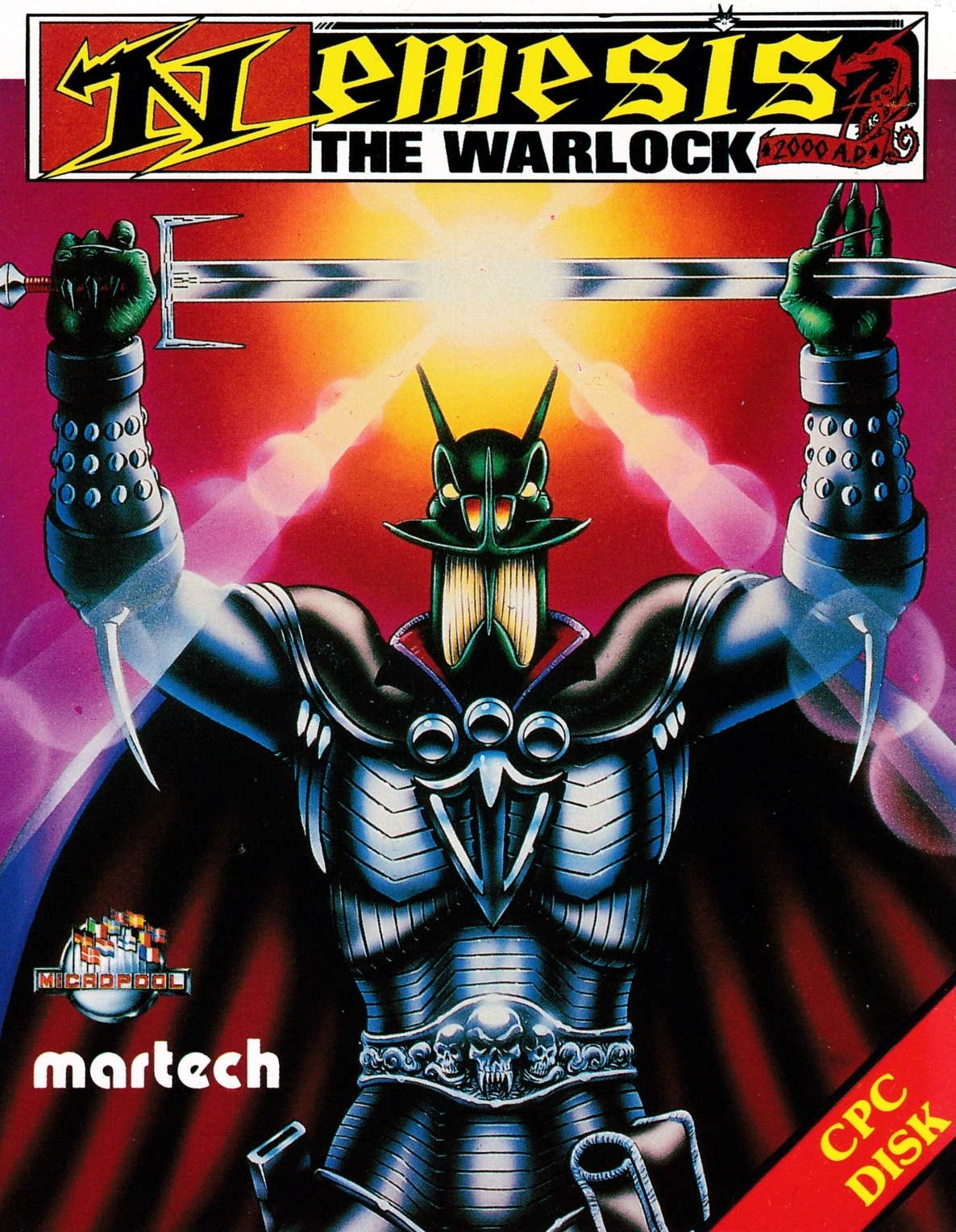 screenshot of the Amstrad CPC game Nemesis the Warlock by GameBase CPC