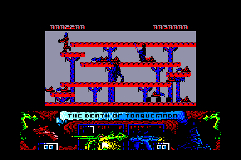 screenshot of the Amstrad CPC game Nemesis the Warlock by GameBase CPC