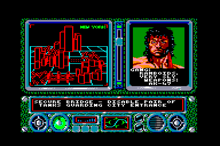 screenshot of the Amstrad CPC game New york warriors by GameBase CPC