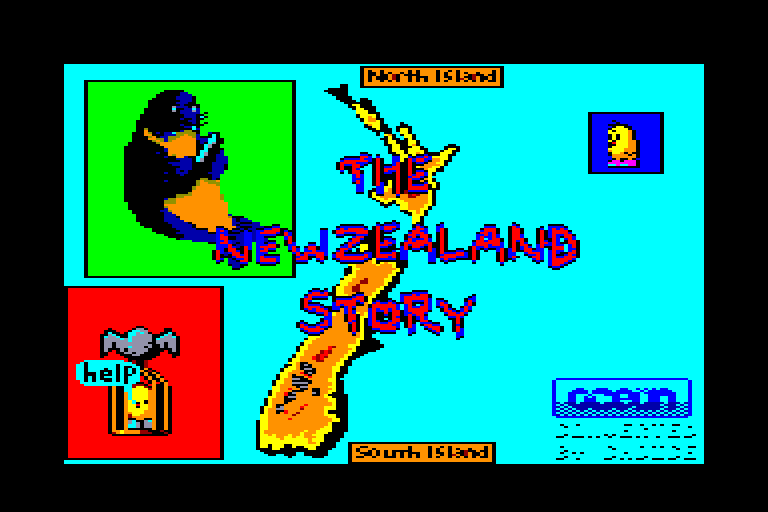 screenshot of the Amstrad CPC game New Zealand Story (the) by GameBase CPC