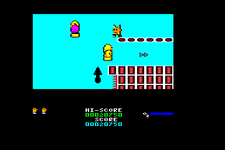 screenshot of the Amstrad CPC game New Zealand Story (the) by GameBase CPC