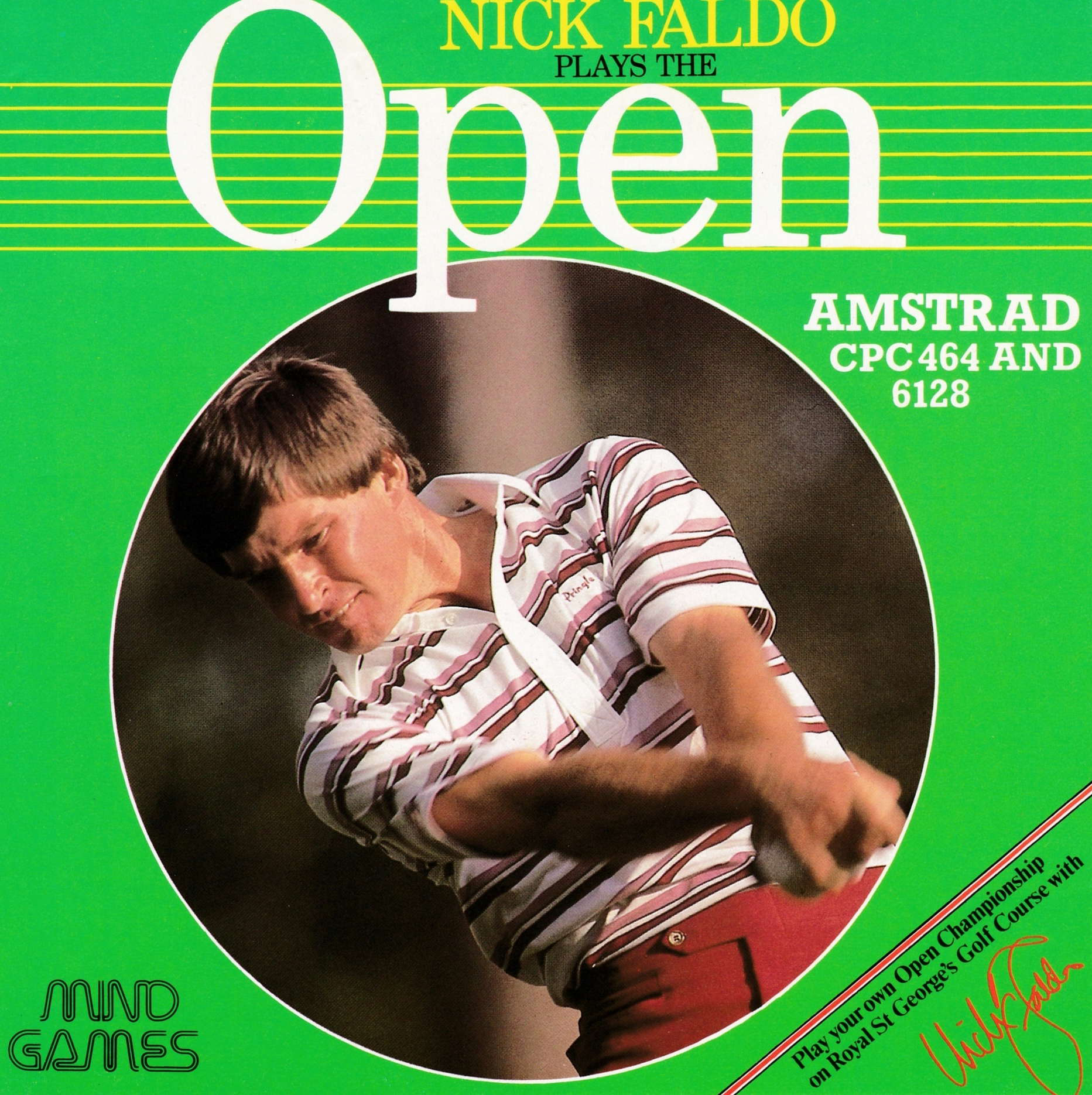 screenshot of the Amstrad CPC game Nick faldo plays the open by GameBase CPC