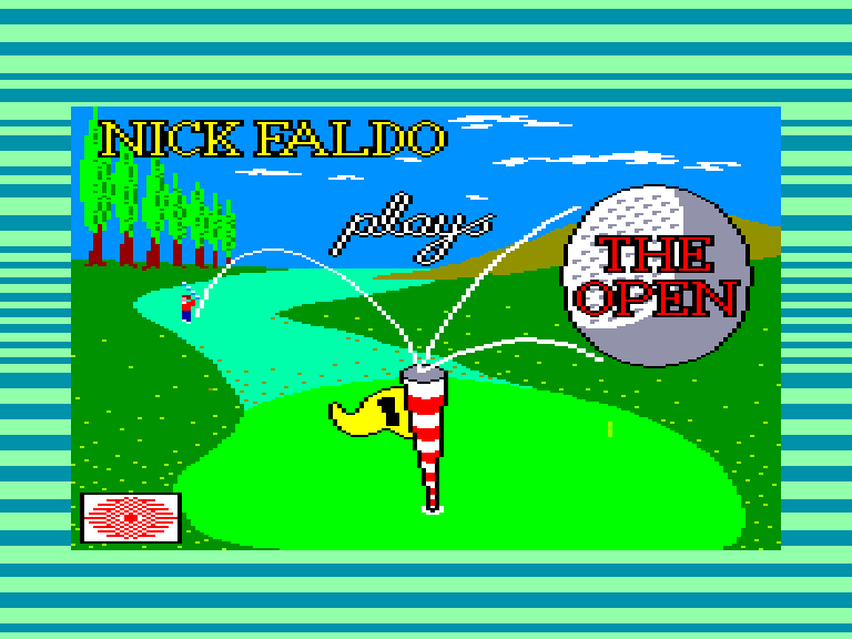 screenshot of the Amstrad CPC game Nick faldo plays the open by GameBase CPC
