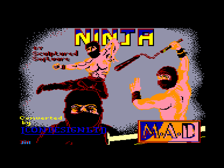 screenshot of the Amstrad CPC game Ninja by GameBase CPC