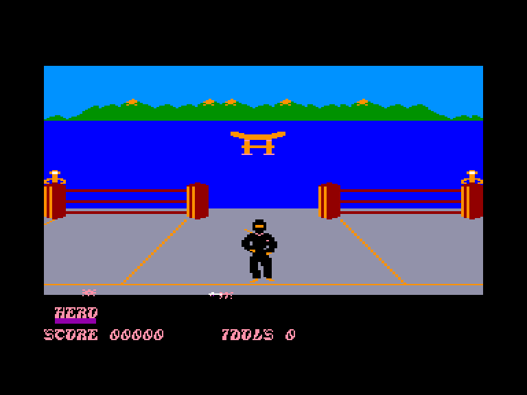 screenshot of the Amstrad CPC game Ninja by GameBase CPC