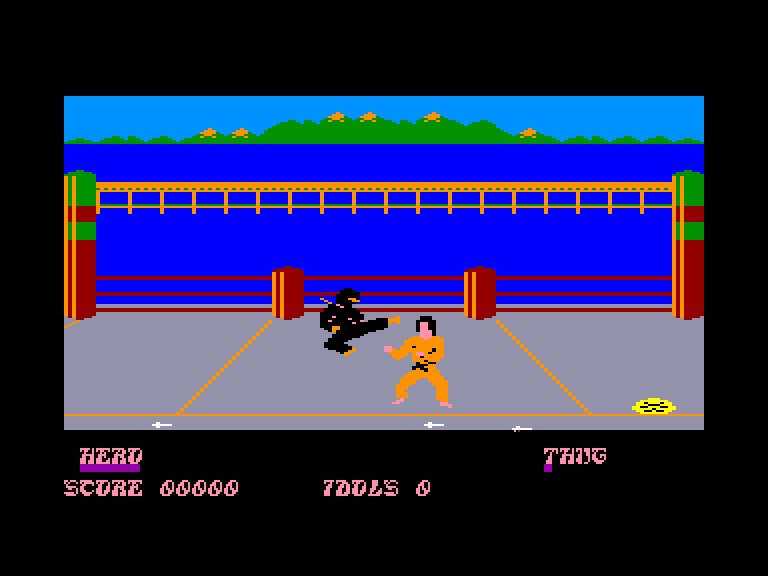 screenshot of the Amstrad CPC game Ninja by GameBase CPC