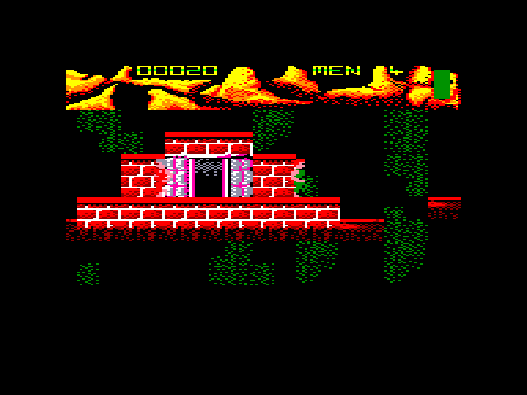 screenshot of the Amstrad CPC game Ninja commando by GameBase CPC