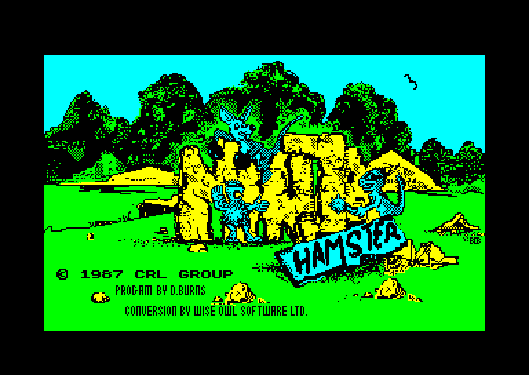 screenshot of the Amstrad CPC game Ninja hamster by GameBase CPC