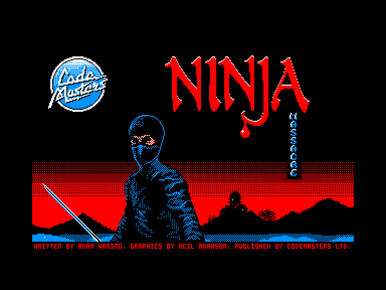 screenshot of the Amstrad CPC game Ninja massacre by GameBase CPC