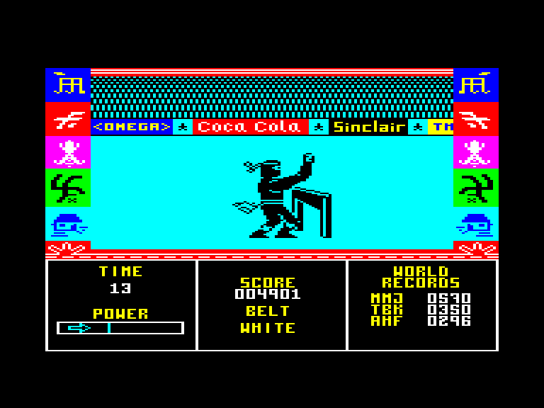 screenshot of the Amstrad CPC game Ninja Master by GameBase CPC