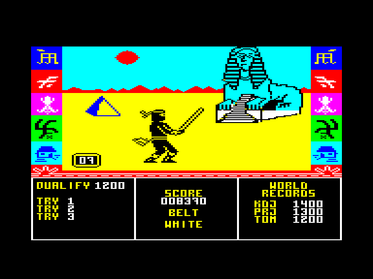 screenshot of the Amstrad CPC game Ninja Master by GameBase CPC