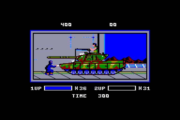 screenshot of the Amstrad CPC game Ninja Warriors (the) by GameBase CPC