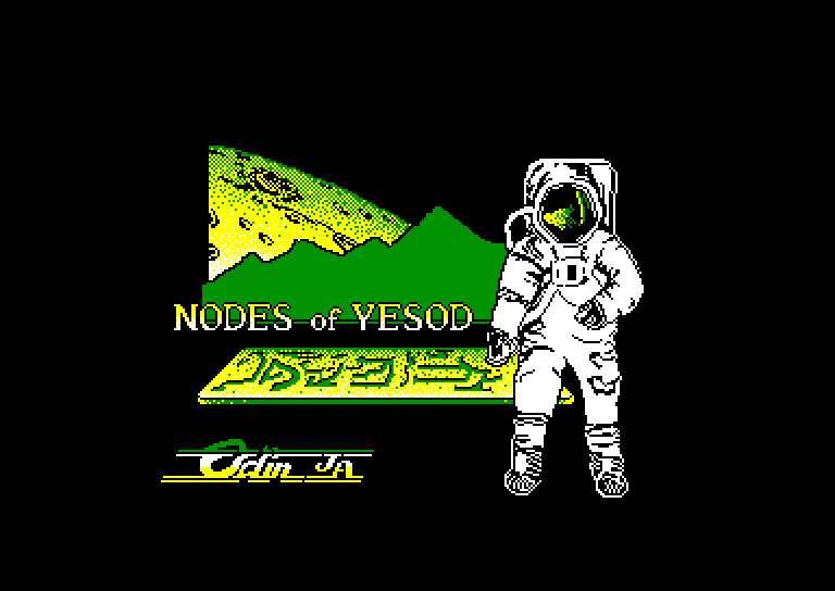 screenshot of the Amstrad CPC game Nodes of yesod by GameBase CPC