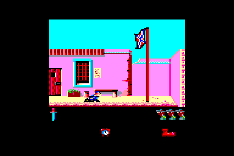 screenshot of the Amstrad CPC game North & South by GameBase CPC