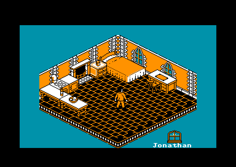 screenshot of the Amstrad CPC game Nosferatu the vampyre by GameBase CPC