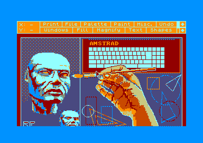 screenshot of the Amstrad CPC game Advanced OCP Art Studio (the) by GameBase CPC