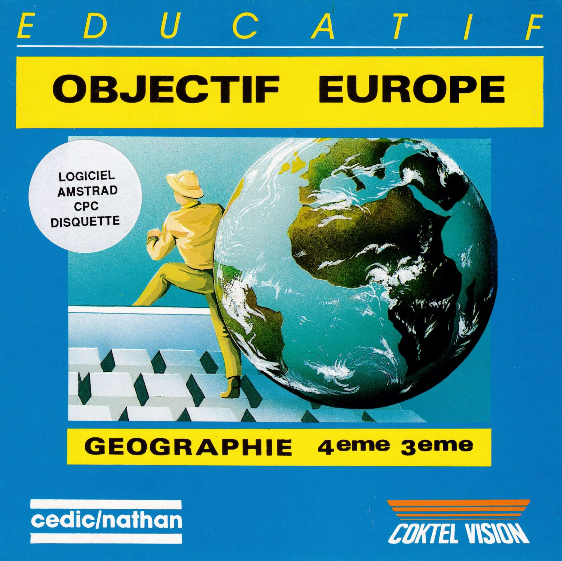 screenshot of the Amstrad CPC game Objectif Europe by GameBase CPC