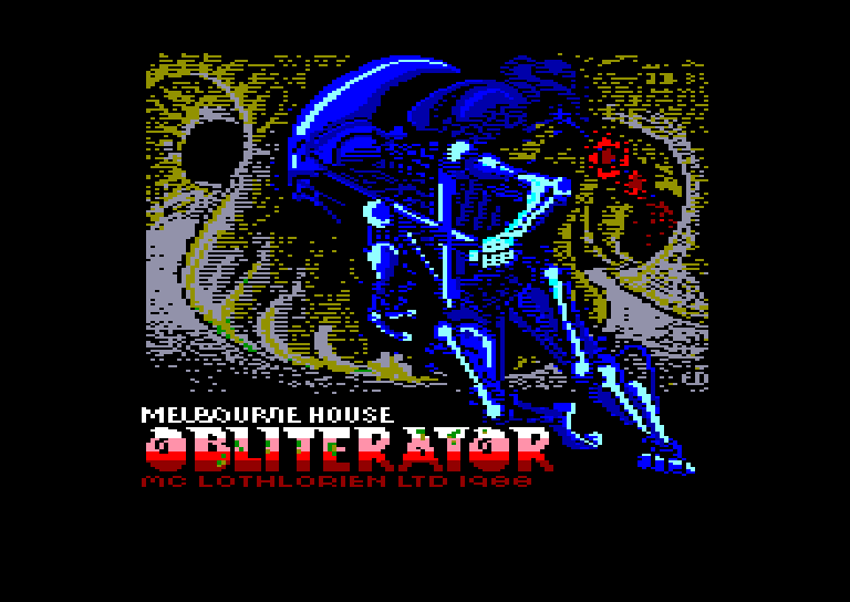 screenshot of the Amstrad CPC game Obliterator by GameBase CPC
