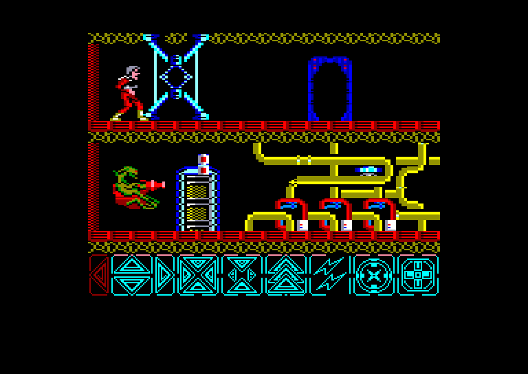 screenshot of the Amstrad CPC game Obliterator by GameBase CPC