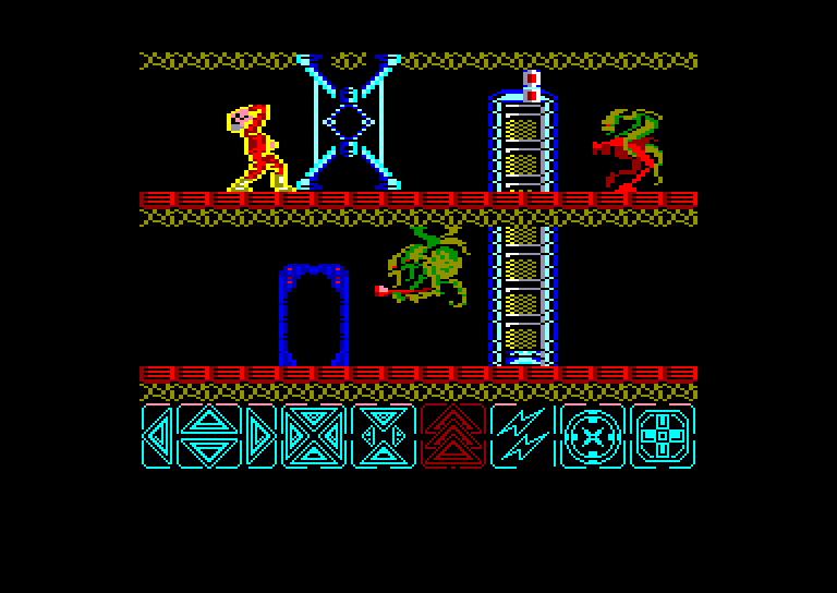 screenshot of the Amstrad CPC game Obliterator by GameBase CPC