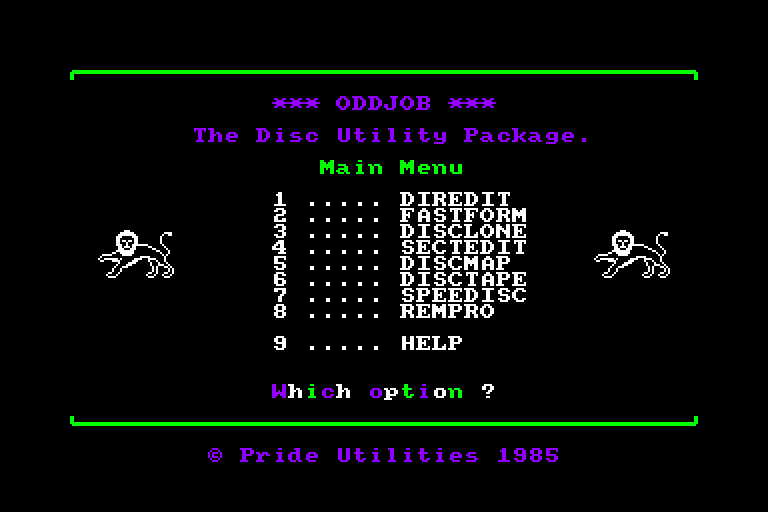 screenshot of the Amstrad CPC game Oddjob by GameBase CPC