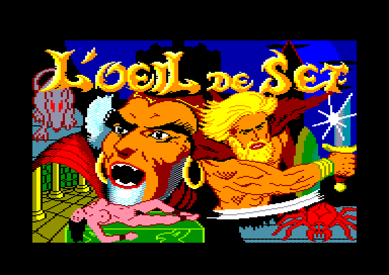 screenshot of the Amstrad CPC game Oeil de Set (l') by GameBase CPC